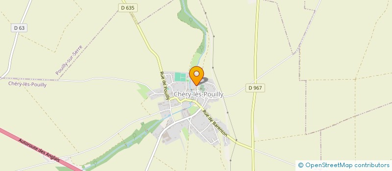 localisation de l'entreprise N LOC  CHERY-LES-POUILLY