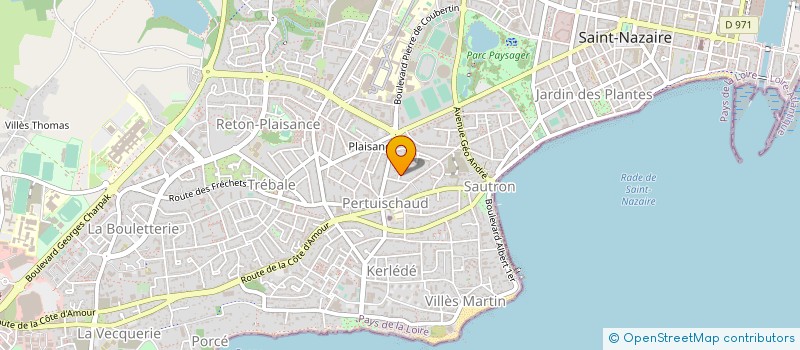 localisation de l'entreprise N M 44 BATI à SAINT-NAZAIRE