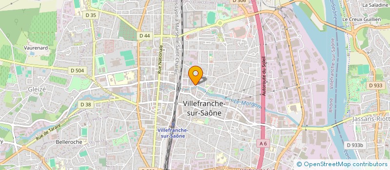 localisation de l'entreprise N.M.7.  VILLEFRANCHE