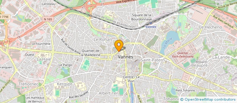 localisation de l'entreprise N.M.A. à VANNES