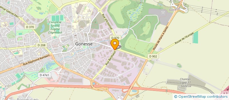 localisation de l'entreprise N.M.A. GENERAL à GONESSE