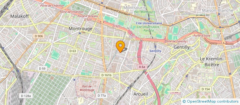 localisation de l'entreprise N.M.A.N.  GENTILLY