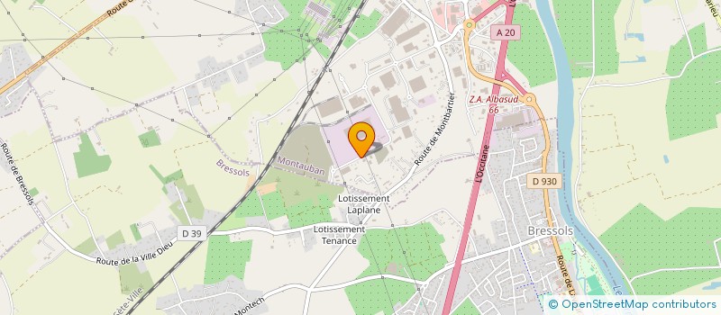localisation de l'entreprise N.M.A. SUD-OUEST  MONTAUBAN