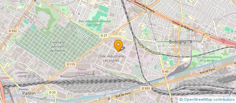 localisation de l'entreprise N & M FOOD à BOBIGNY