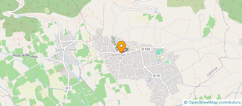 localisation de l'entreprise N.M. IMMO  CLARENSAC