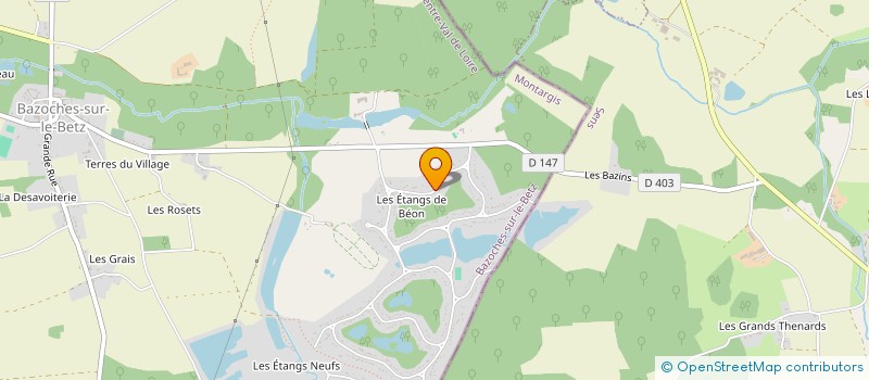 localisation de l'entreprise N.M. INVEST à BAZOCHES-SUR-LE-BETZ