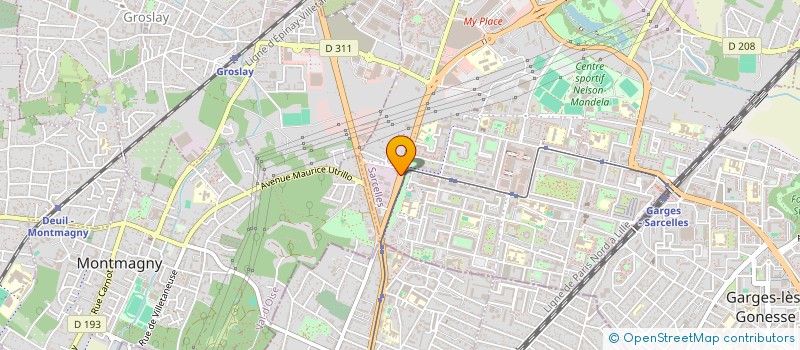 localisation de l'entreprise N M J à SARCELLES