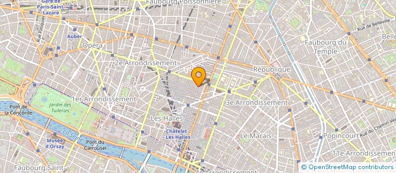 localisation de l'entreprise N.M.J.  PARIS