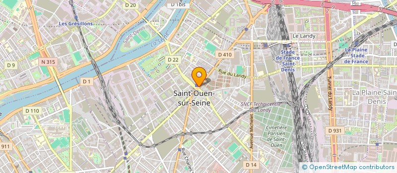 localisation de l'entreprise N.M.J- ETANCHEITE à SAINT-OUEN-SUR-SEINE