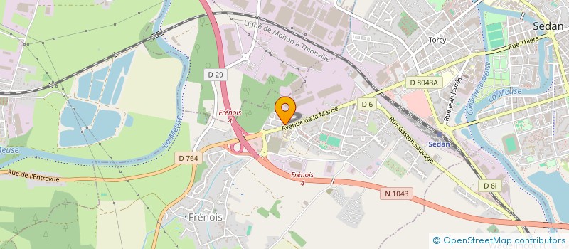 localisation de l'entreprise N.M.N.F.  SEDAN