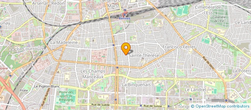 localisation de l'entreprise N.M.P.  RENNES