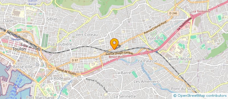 localisation de l'entreprise N.MARKET  TOULON