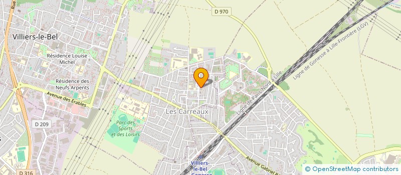 localisation de l'entreprise N MICHEL  VILLIERS-LE-BEL