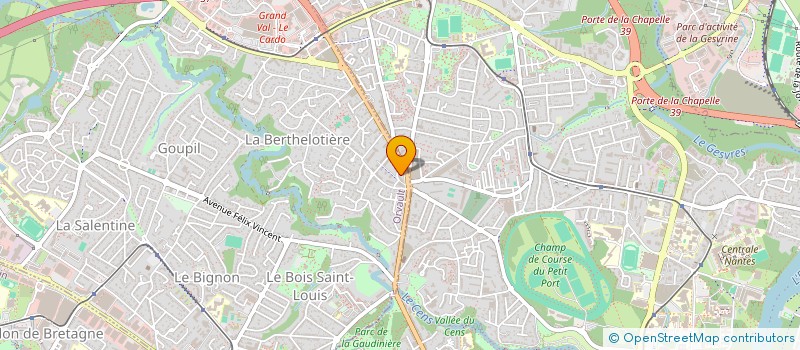 localisation de l'entreprise N&N CORPORATE à ORVAULT