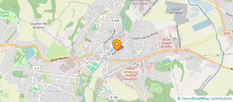 localisation de l'entreprise N.N.D INVEST  PONT-DE-CHERUY