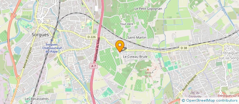 localisation de l'entreprise N.N.G  SORGUES