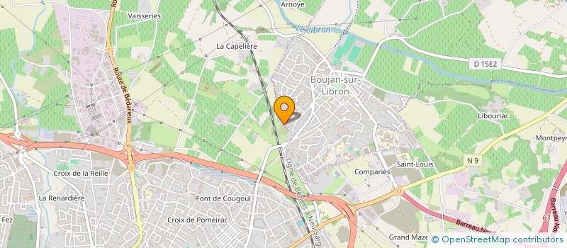 localisation de l'entreprise N. N MACONNERIE à BOUJAN-SUR-LIBRON