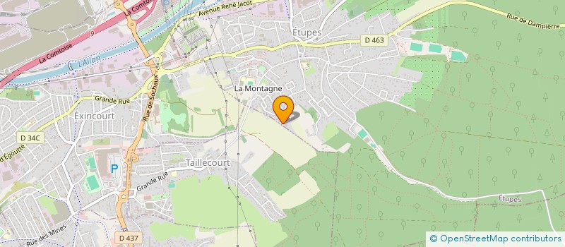 localisation de l'entreprise N & N'S  ETUPES