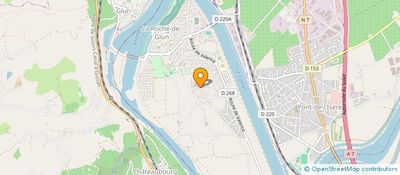 localisation de l'entreprise N.O.A.D.  LA ROCHE-DE-GLUN