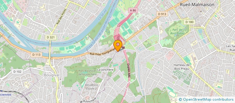 localisation de l'entreprise N&O COM  BOUGIVAL