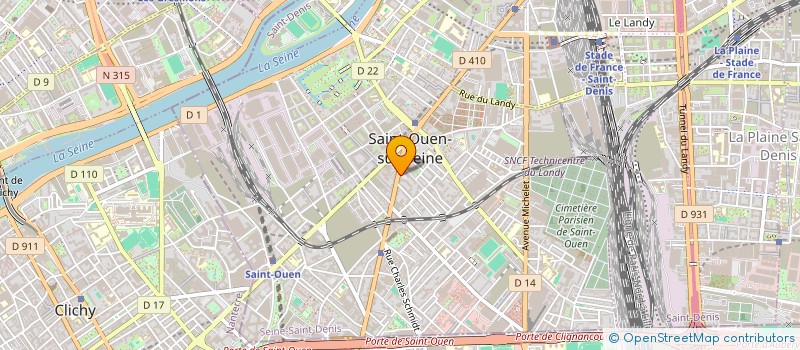 localisation de l'entreprise N.O.E (NOUVELLE OPTIQUE EUROPEENNE) à SAINT-OUEN-SUR-SEINE