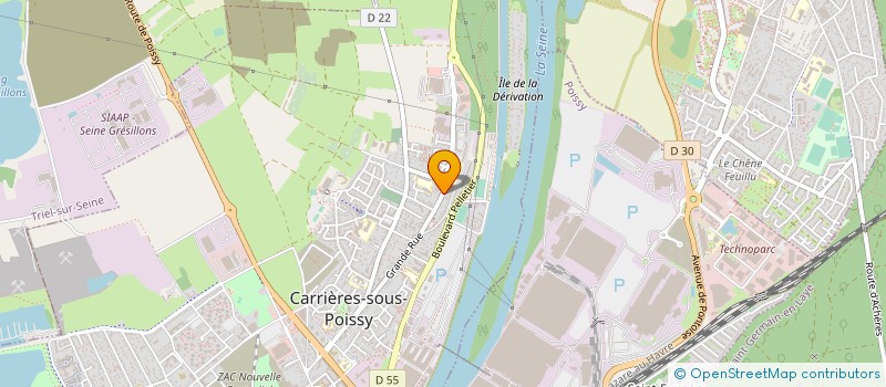 localisation de l'entreprise N.O. IMMO  CARRIERES-SOUS-POISSY