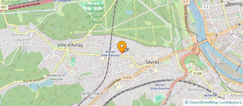 localisation de l'entreprise N OKER à SEVRES