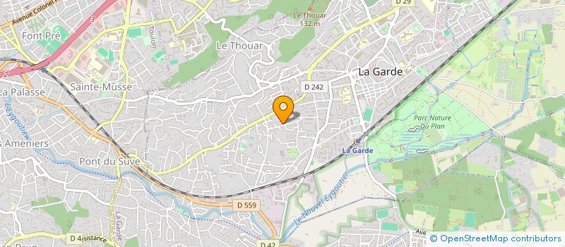 localisation de l'entreprise N&P à LA GARDE
