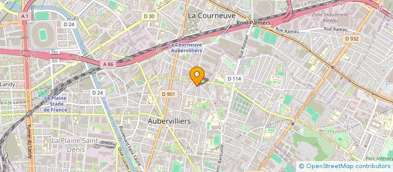 localisation de l'entreprise N.P EUROMARCHE à AUBERVILLIERS