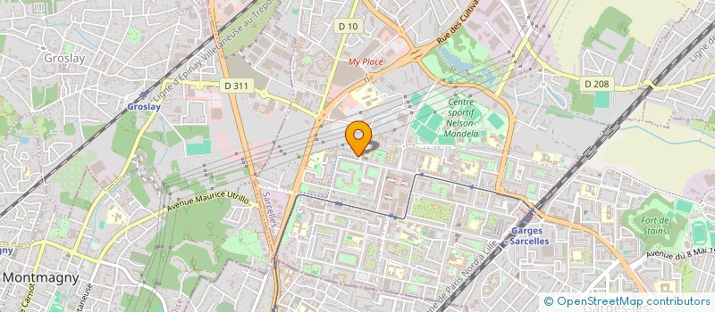 localisation de l'entreprise N.P.F. à SARCELLES