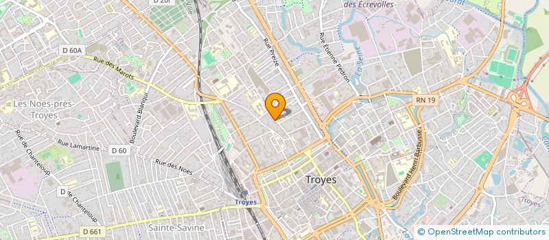 localisation de l'entreprise N P I à TROYES