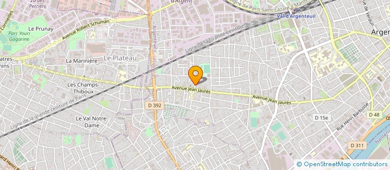 localisation de l'entreprise N.P.J. à ARGENTEUIL