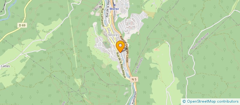 localisation de l'entreprise N.P.M à HAUTS DE BIENNE