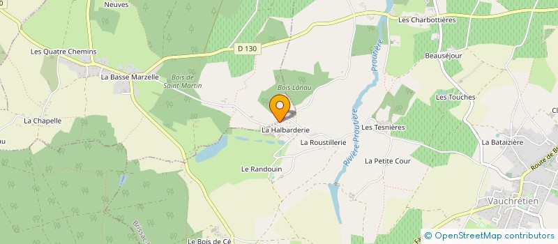 localisation de l'entreprise N&P PROD à BRISSAC LOIRE AUBANCE