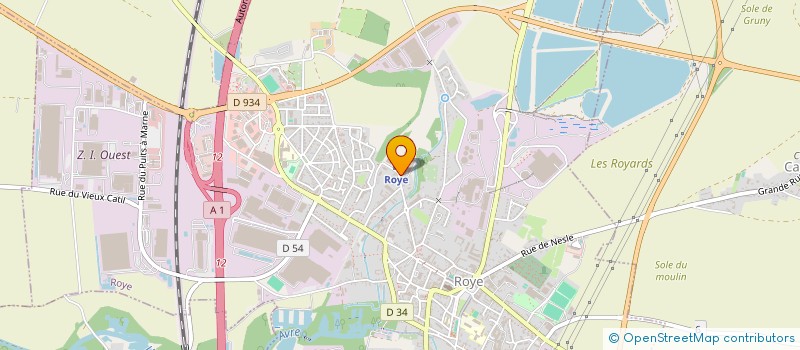 localisation de l'entreprise N P RENOVATION  ROYE