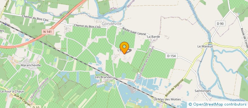 localisation de l'entreprise N. & P.S. à BOURG-CHARENTE