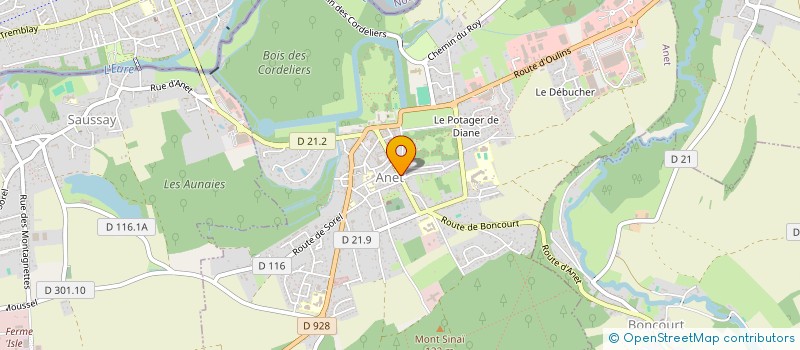 localisation de l'entreprise N.P.S. à ANET