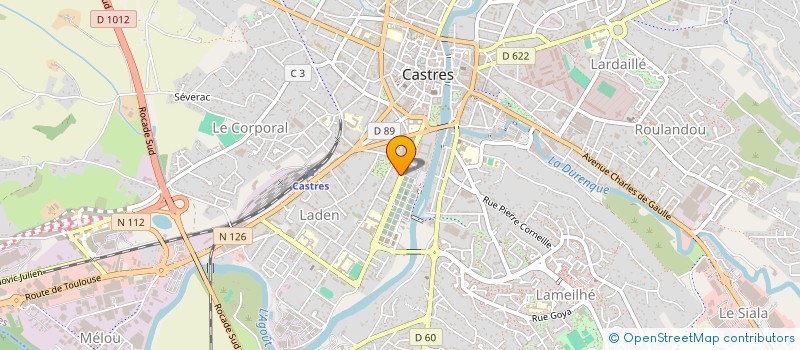 localisation de l'entreprise N.P.S  CASTRES