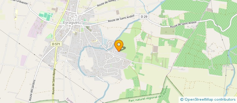 localisation de l'entreprise N.P.V. TRANSPORTS  EYRAGUES