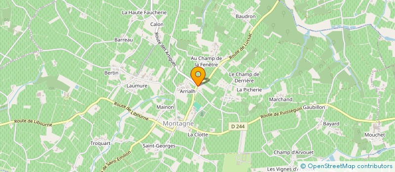 localisation de l'entreprise N P WINE  MONTAGNE