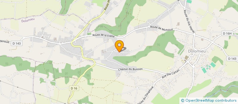localisation de l'entreprise N&PM à DOLOMIEU