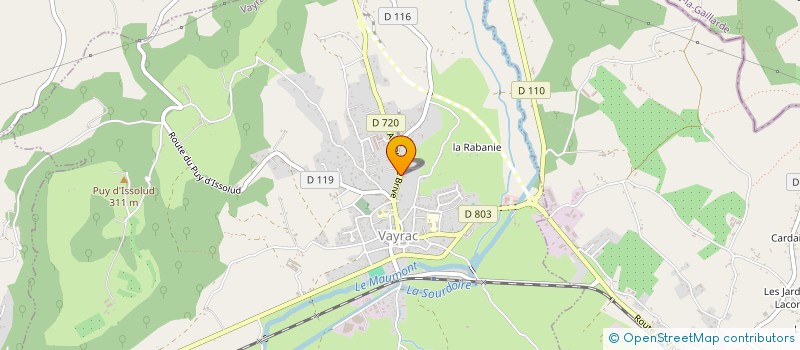 localisation de l'entreprise N PRODUCTION  VAYRAC