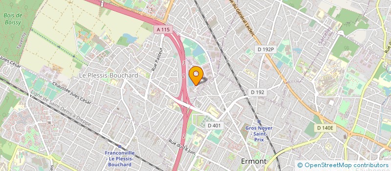 localisation de l'entreprise N-PROJETEL à LE PLESSIS-BOUCHARD