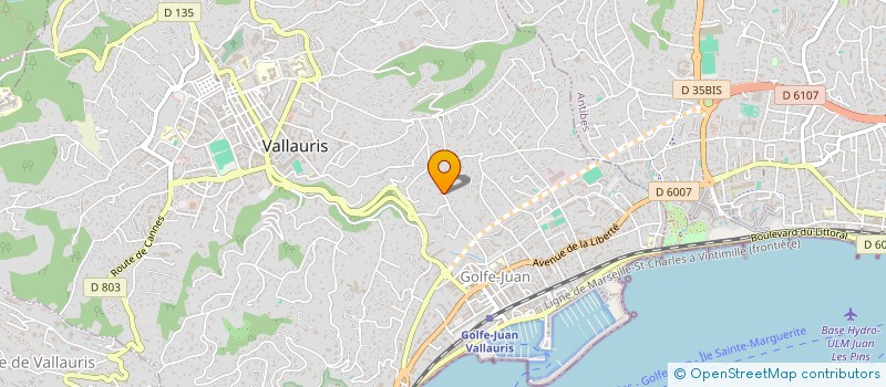 localisation de l'entreprise N'PROSPECT  VALLAURIS