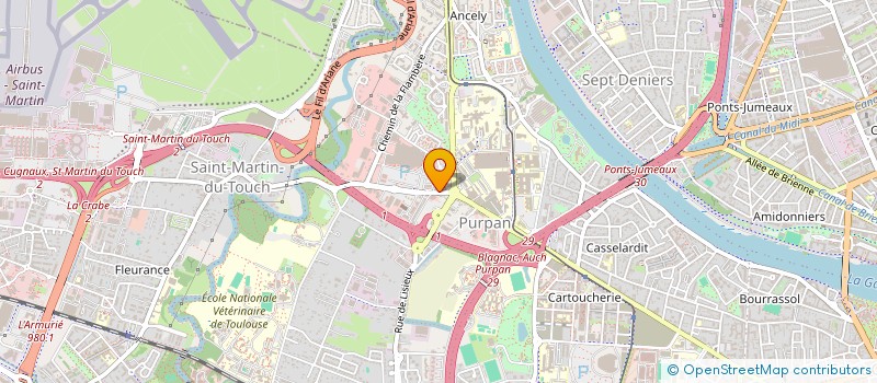 localisation de l'entreprise N R à TOULOUSE