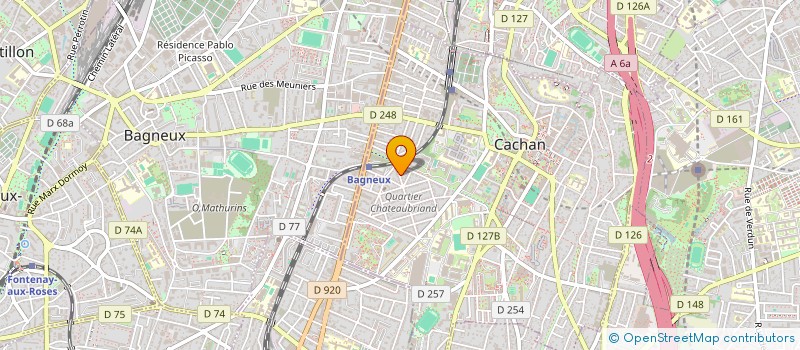 localisation de l'entreprise N.R à CACHAN