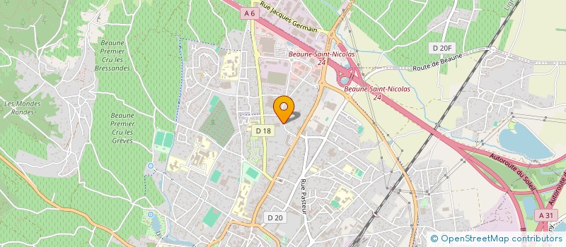 localisation de l'entreprise N.R.C.S. à BEAUNE