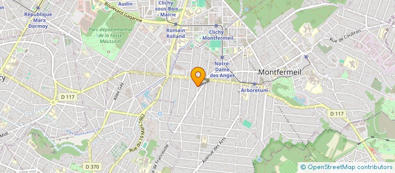 localisation de l'entreprise N.R. COUVERTURE  MONTFERMEIL
