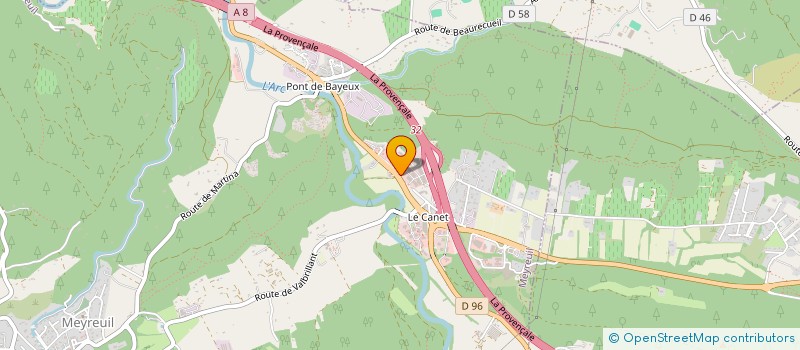 localisation de l'entreprise N.R.D.D.  MEYREUIL