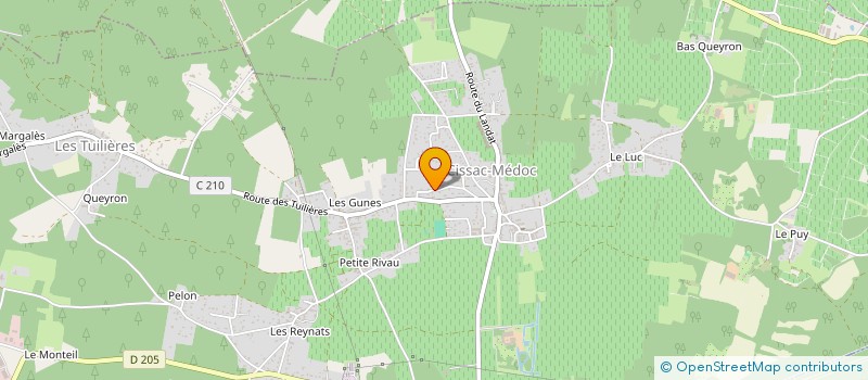 localisation de l'entreprise N.R.E  CISSAC-MEDOC